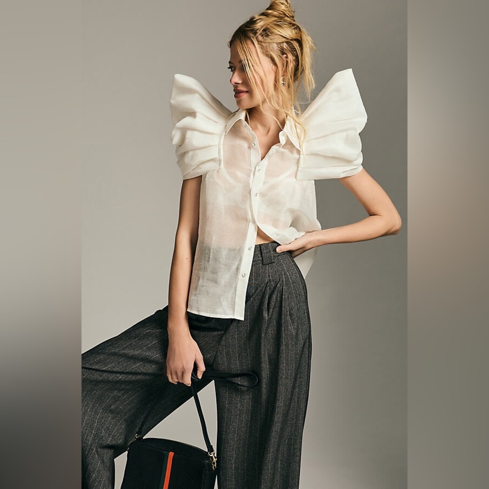 Aureta Studio Stella Shirt in Off White